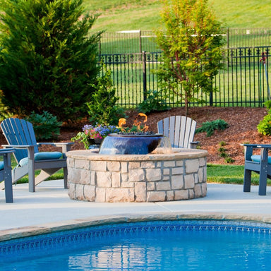 Evolution 360 Hammered Copper Fire & Water Bowl by HPC - Majestic Fountains and More.