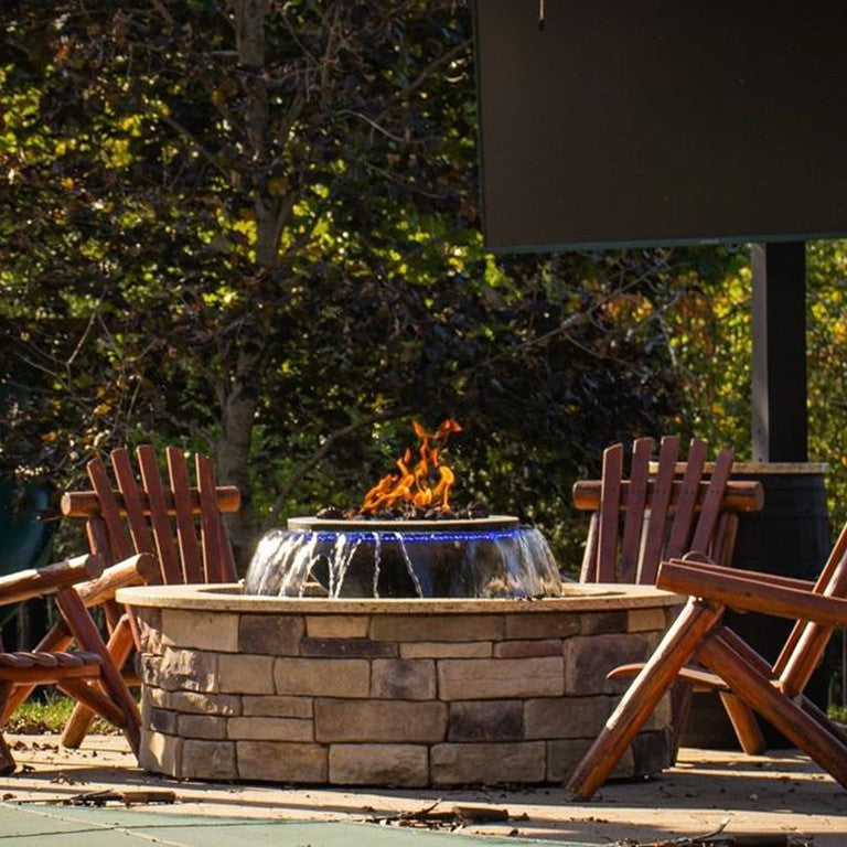 Evolution 360 Hammered Copper Fire and Water Bowl - Majestic Fountains and More