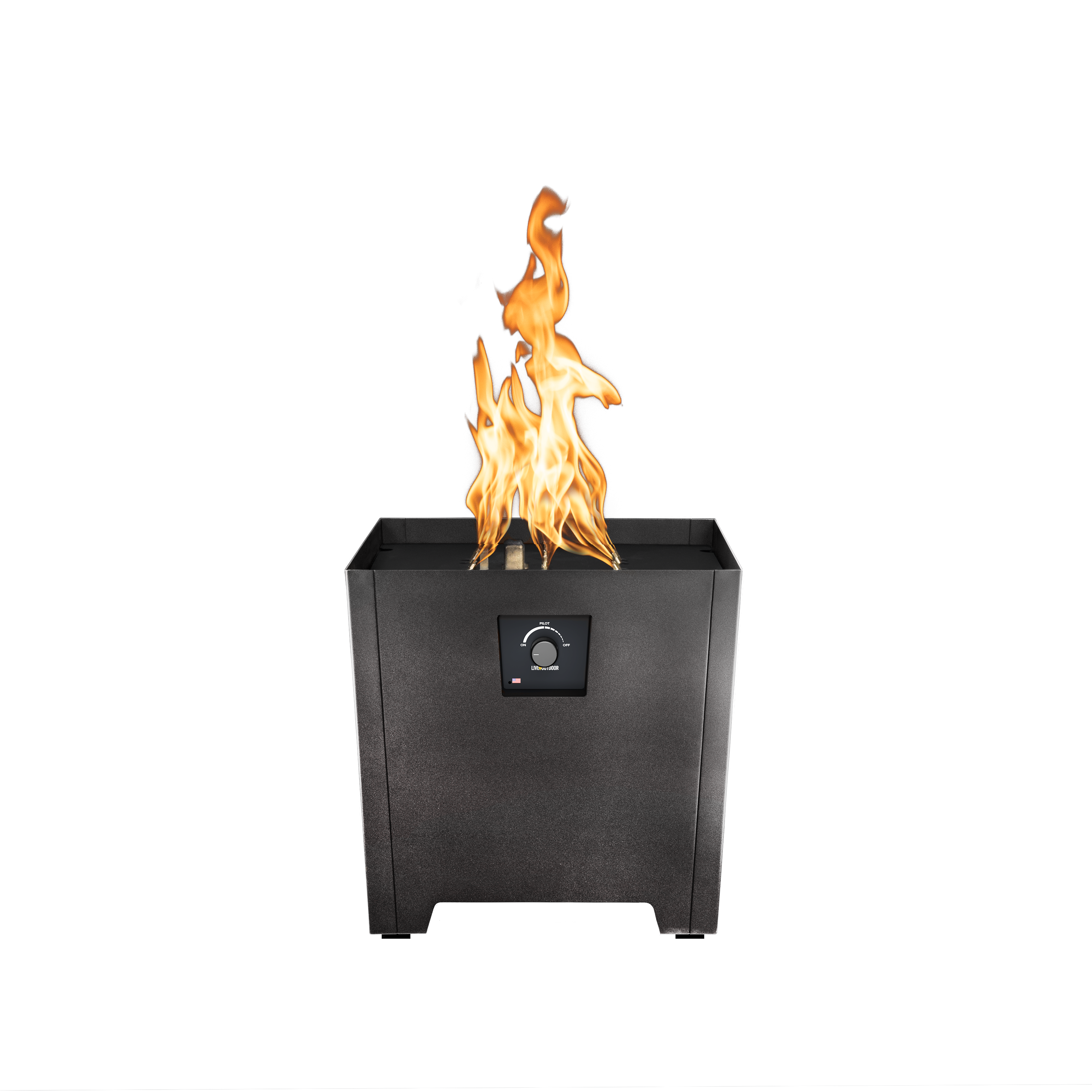 FIRESTORM Series II Fire Pit in Powder Coated Metal - Majestic Fountains and More.