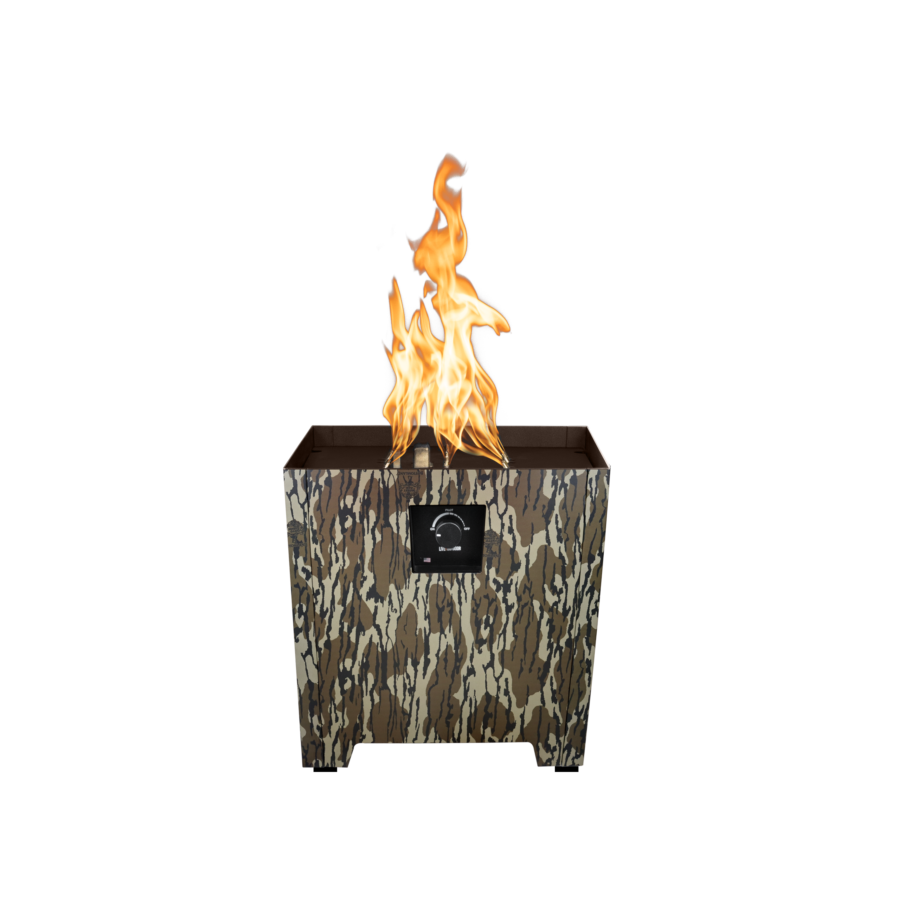 FIRESTORM Series II Fire Pit in Powder Coated Metal - Majestic Fountains and More.