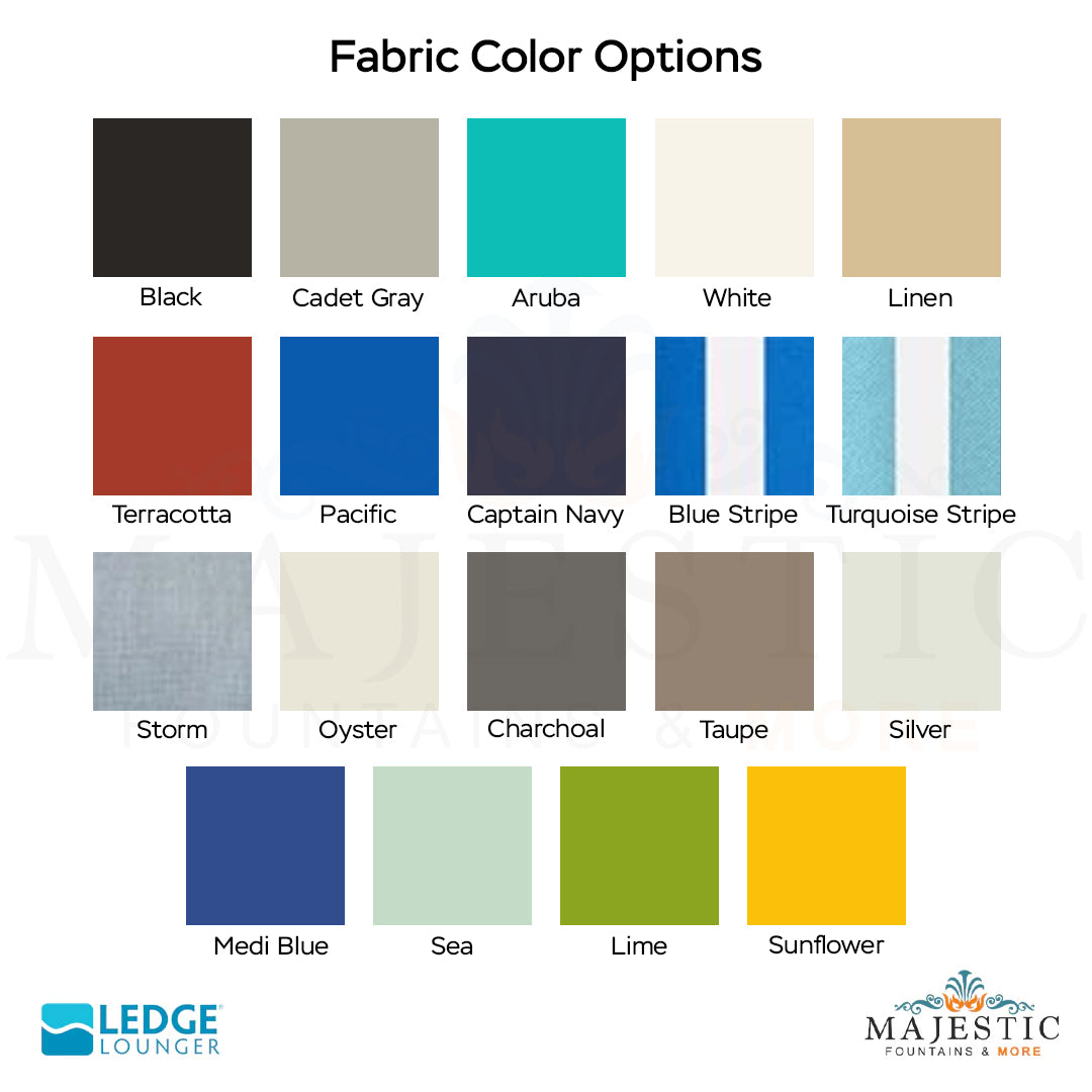 Fabric Options - Majestic Fountains