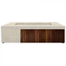 Fairmont Fire Table with GFRC Top and Wood Base by Prism Hardscapes - Majestic Fountains and More