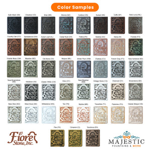 Fiore Stone Swatch Guide - Majestic Fountains and More