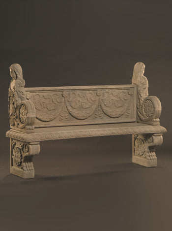 Fiore Stone Euronetian Bench - 633 - Majestic Fountains and More