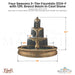 Fiore Stone Four Seasons 3-Tier Fountain 2134-F with Bracci Basin in Cast Stone - Majestic Fountains