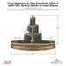 Fiore Stone Four Seasons 3-Tier Fountain 2134-F with Bracci Basin in Cast Stone - Majestic Fountains