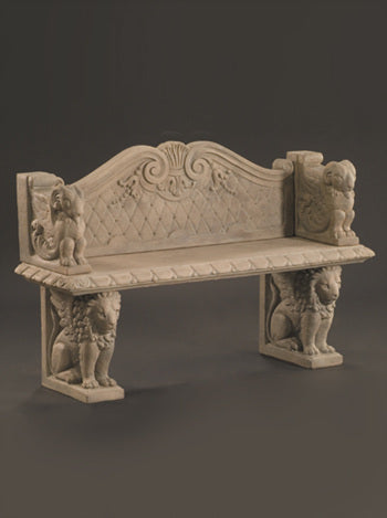 Fiore Stone Venetian Straight Bench - 612 - Majestic Fountains
