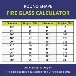 Azuria Reflective Fire Glass