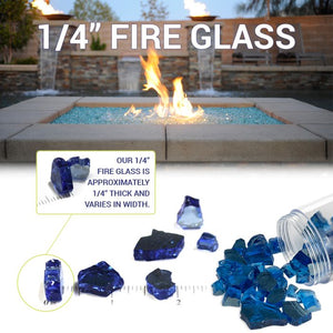Reflective Fire Glass - Majestic fountains