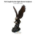 Fish Caught by the Eagle Bronze Sculpture - Majestic Fountains & More