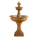 Fleur De Lis Concrete 2 Tier Outdoor Garden Fountain - 1663 - Majestic Fountains