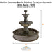 Florica Concrete Brevis Outdoor Courtyard Fountain With Basin - 1699 - Majestic Fountains