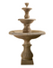 Folium Concrete 3 Tier - Outdoor Courtyard Fountain - 1689 - Majestic Fountains