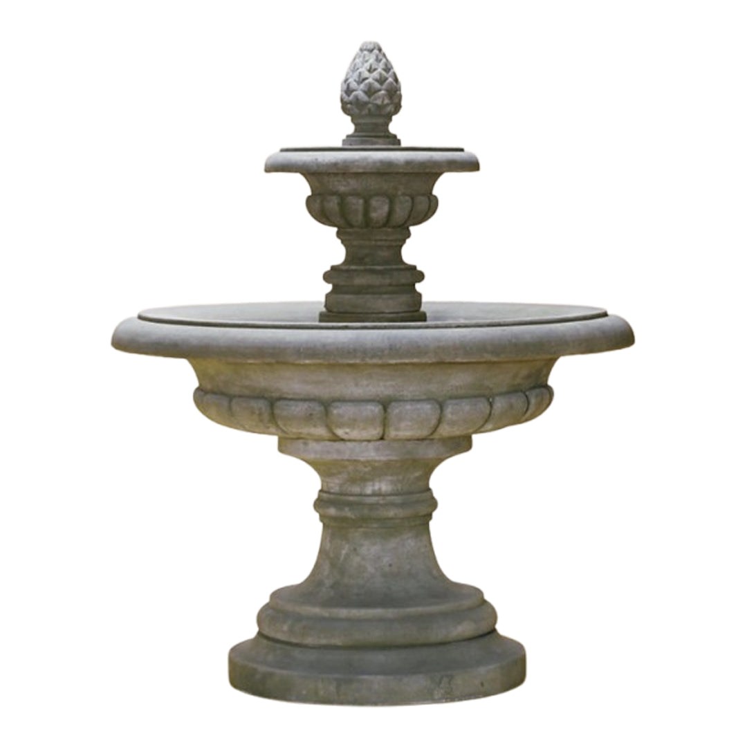 Fontana Grande Two Tier Concrete Outdoor Fountain - 1168 - Majestic Fountains