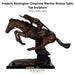 Frederic Remington Cheyenne Warrior Bronze Table Top Sculpture - Majestic Fountains
