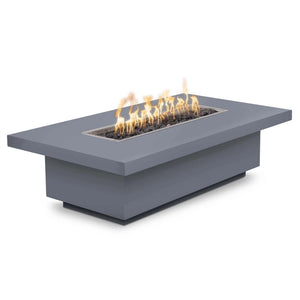 Fremont 15 Tall Rectangle Fire Pit in Powder Coated Steel - Majestic Fountains and More