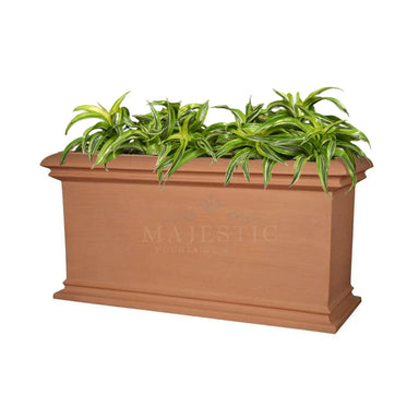 oblong planter indoor Fresco Rectangle Planter — Majestic Fountains and More