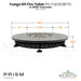 Fuego 89 Fire Table PH-FUEGO8FTD in GFRC Concrete by Prism Hardscapes Size  - Majestic Fountains and More