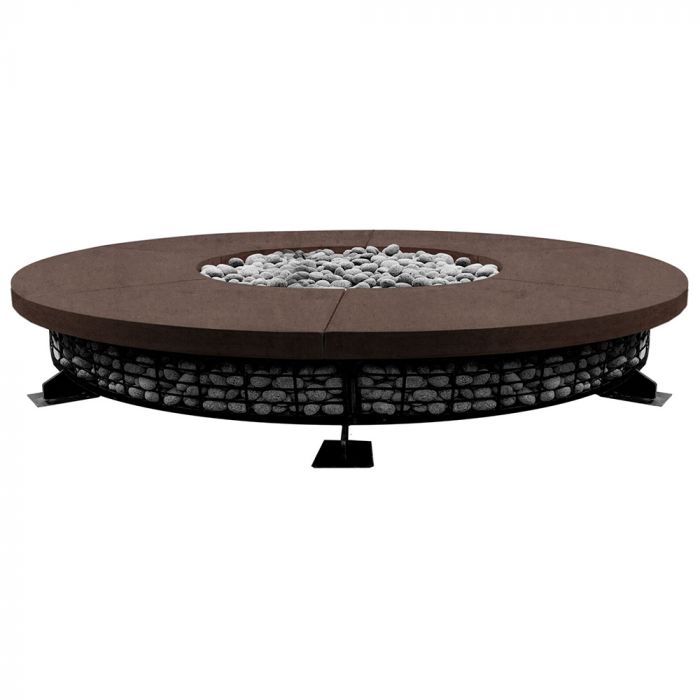 Fuego 89 Fire Table in GFRC Concrete by Prism Hardscapes - Majestic Fountains and More