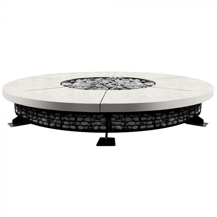 Fuego 89 Fire Table in GFRC Concrete by Prism Hardscapes - Majestic Fountains and More