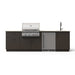 Blaze Golden Hour outdoor kitchen island in Danae finish