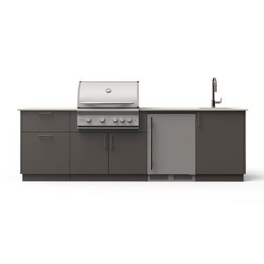 Blaze Golden Hour outdoor kitchen island in Keon finish