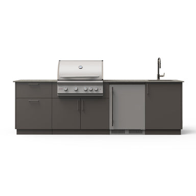 Blaze Golden Hour outdoor kitchen island in Keon finish