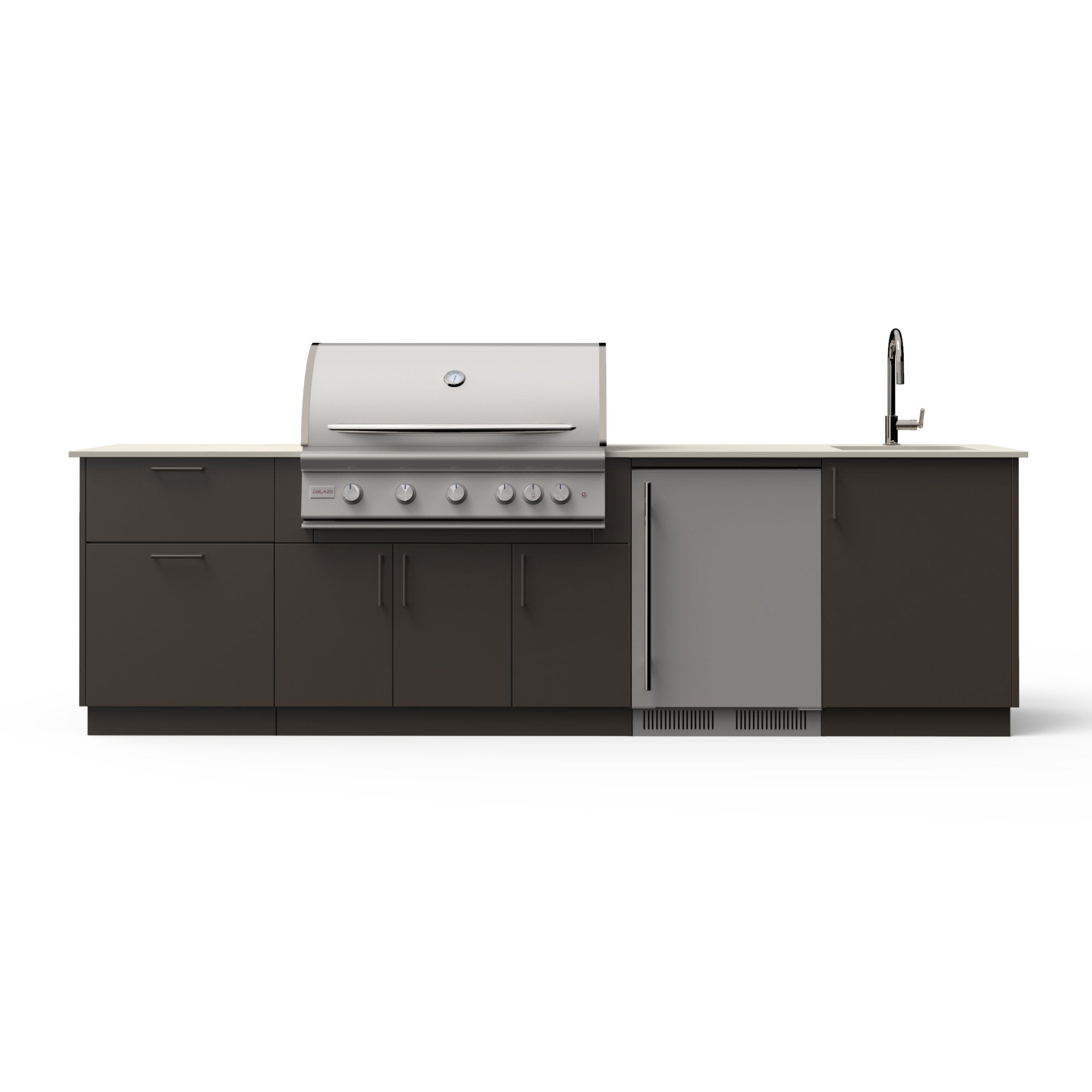 Blaze Golden Hour 40-inch outdoor kitchen island in Danae finish