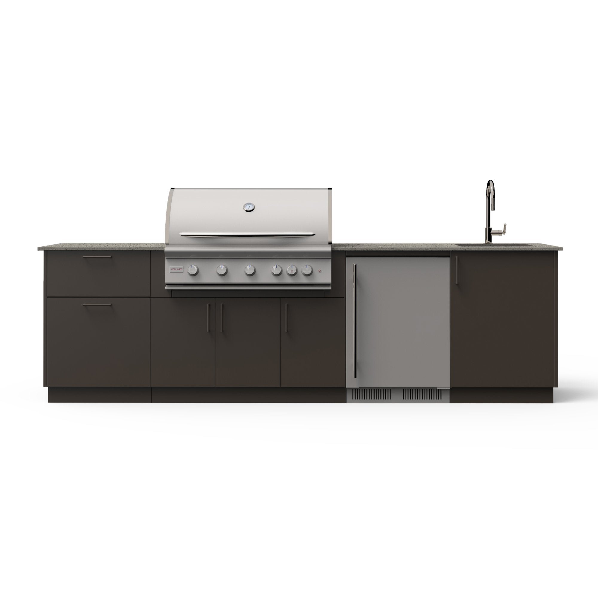 Blaze Golden Hour 40-inch outdoor kitchen island lifestyle setting
