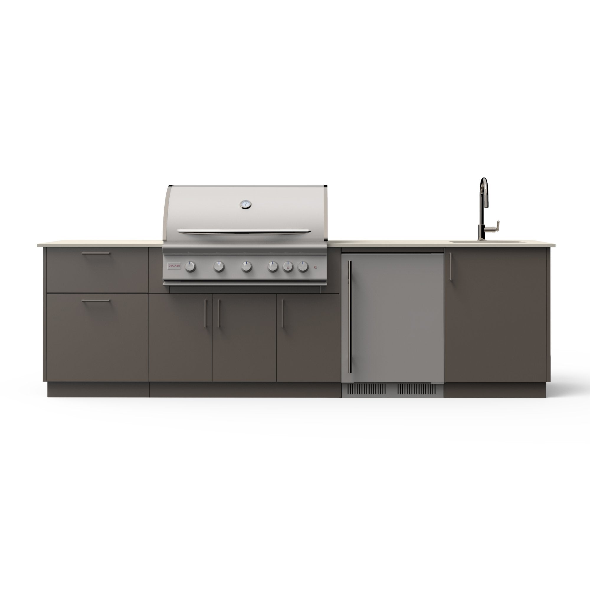 Blaze Golden Hour 40-inch outdoor kitchen island in Keon finish