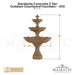 Gardenia Concrete 3 Tier - Outdoor Courtyard Fountain - 1213 - Majestic Fountains