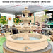 Gardenia Concrete 3 Tier - Outdoor Courtyard Fountain - 1807w1320 - Majestic Fountains