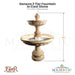 Geneva 2 Tier Fountain in Cast Stone - Fiore Stone LG164-FT2  - Majestic Fountains