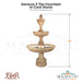 Geneva 3 Tier Fountain in Cast Stone - Fiore Stone LG164-FT2 - Majestic Fountains