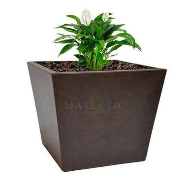 square plant pots indoor Geo Square Planter — Majestic Fountains and More