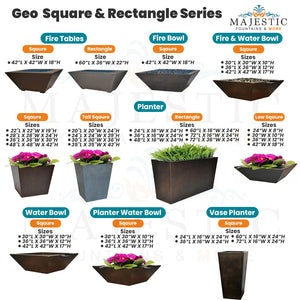 Geo Square & Rectangle Series - Majestic Fountains