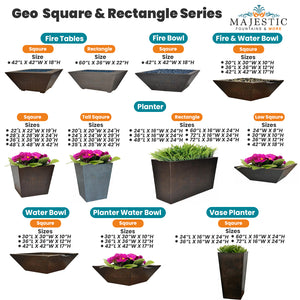Geo Square & Rectangle Series - Majestic Fountains and More