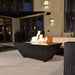 Geo Rectangle Fire Table in GFRC Concrete by Archpot - Majestic Fountains and More