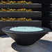 Geo Round Fire Table in GFRC Concrete by Archpot - Majestic fountains and More.