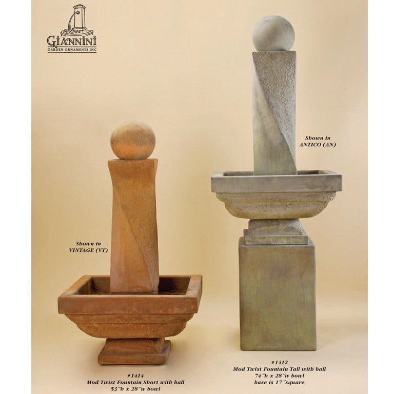 Mod Twist Fountain - 1412 & 1414