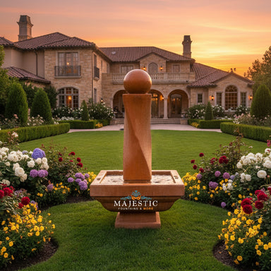 Giannini Garden Mod Twist Fountain 1414 - Majestic Fountains and More