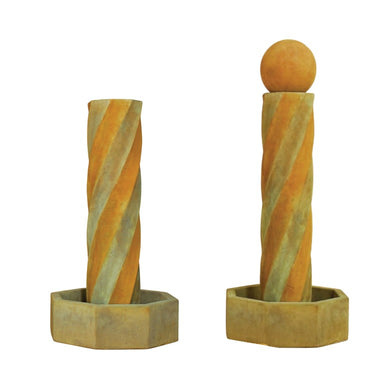 Giannini Garden Swirl Water Fountain - 1525 & 1523 - Majestic Fountains and More.