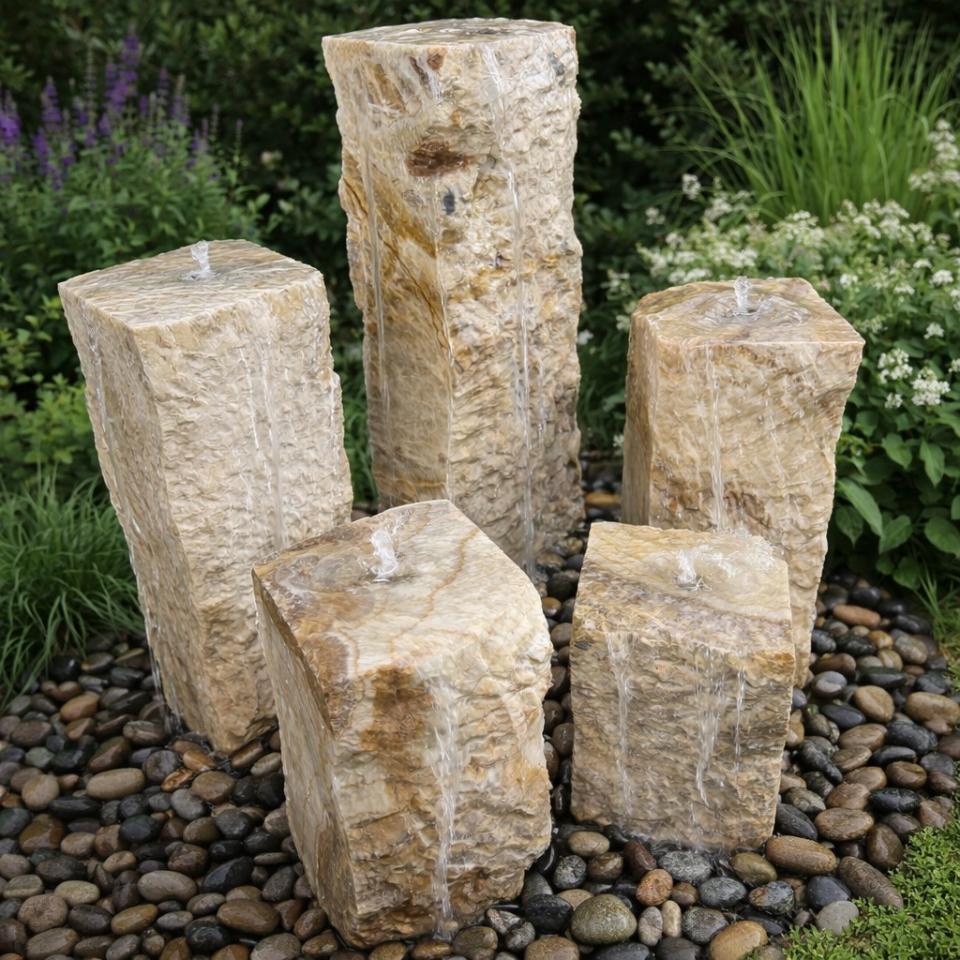 Golden Onyx Five Peak Fountain Kit - Complete Fountain Kit