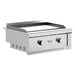 Videl 60 Alta Outdoor Kitchen Island w Gran Plancha Griddle & Fuego III Food Warmer - Majestic Fountains