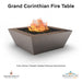 Grand Corinthian Fire Table in Powder Coated