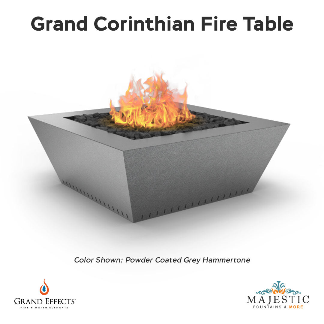 Grand Corinthian Fire Table in Powder Coated