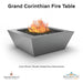 Grand Corinthian Fire Table in Powder Coated