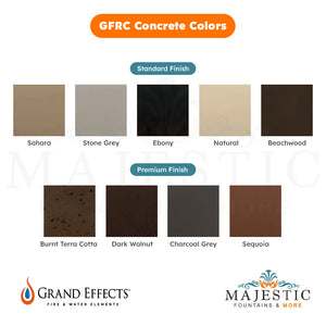 Grand Effects GFRC Concrete Swatch - Majestic Fountains
