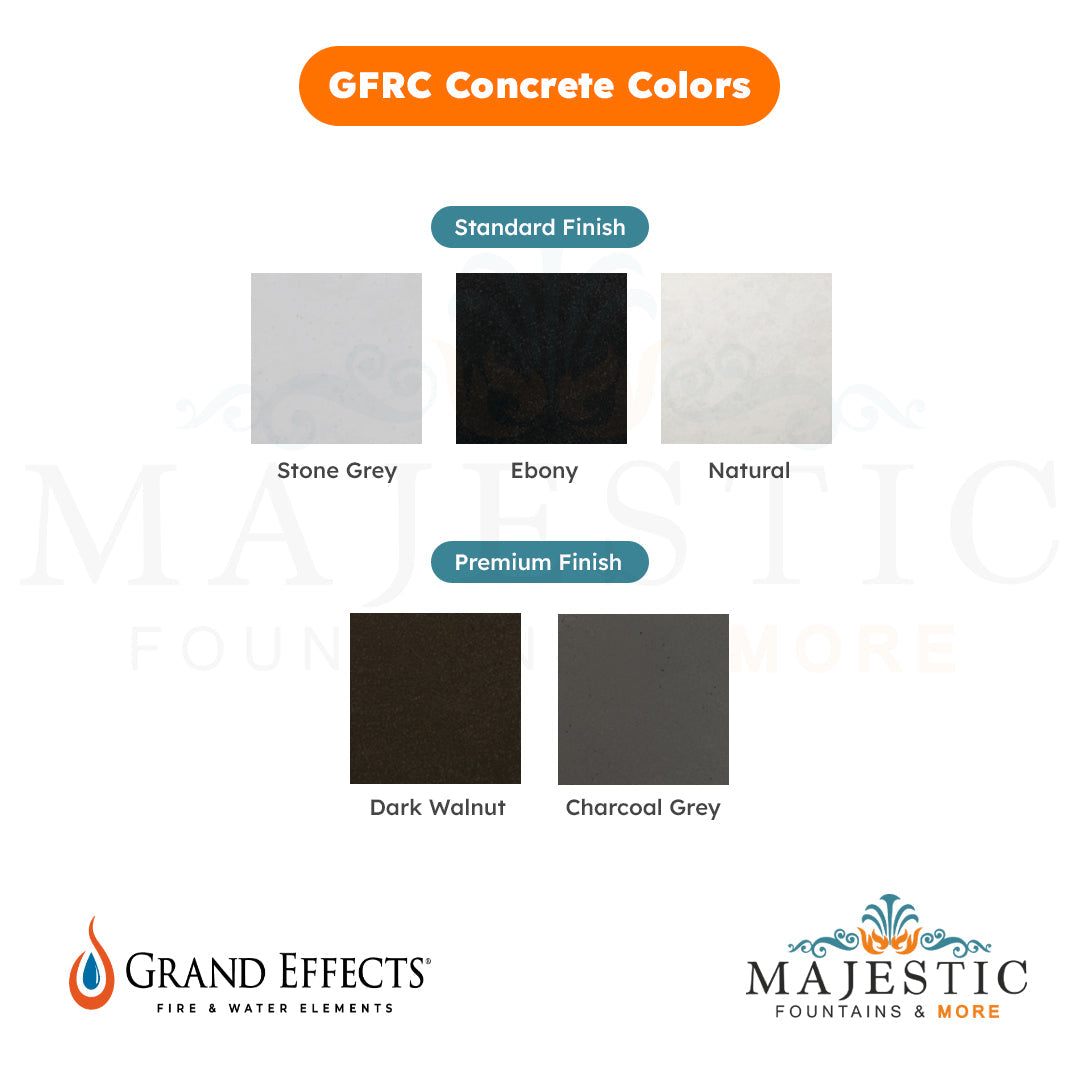 Grand Effects GFRC Concrete Swatch - Majestic Fountains and More