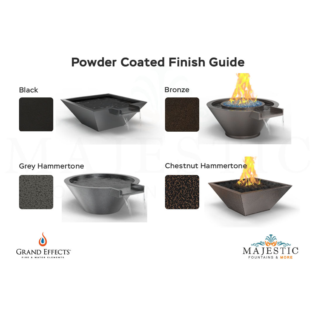 Grand Effects Powder Coated Finish Guide - Majestic Fountains and More